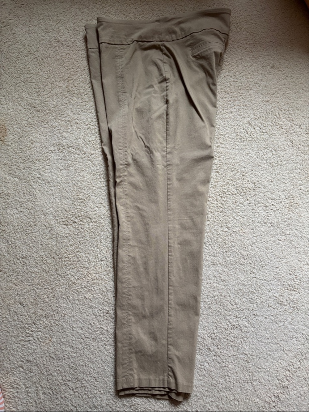 Zac & Rachel Women's Stretch Chinos - Light Khaki - size 16